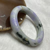Type A Faint Green & Yellow, Lavender & Green Patches Jade Jadeite Bangle - 46.26g 51.0 by 11.5 by 8.1mm - Huangs Jadeite and Jewelry Pte Ltd