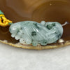 Type A Semi Icy Green Piao Hua Jade Jadeite Parrot 29.51g 50.0 by 26.5 by 12.2mm - Huangs Jadeite and Jewelry Pte Ltd
