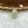 Type A Faint Yellow Jade Jadeite Peanut - 1.54g 14.2 by 7.5 by 7.5 mm - Huangs Jadeite and Jewelry Pte Ltd
