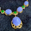 Customized Type A Burmese Jade Jadeite 18k yellow gold lavender necklace - Huangs Jadeite and Jewelry Pte Ltd