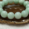 Type A Green Jade Jadeite Bracelet 78.45g 14.8mm/bead 14 beads - Huangs Jadeite and Jewelry Pte Ltd