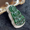 Rare Type A Burmese Jade Jadeite 18K gold Guan Yin - 5.09g 42.1 by 23.2 by 6.2mm - Huangs Jadeite and Jewelry Pte Ltd