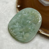 Type A Semi Icy Green Zhong Kui Jade Jadeite Pendant 38.86g 55.6 by 48.5 by 7.3mm - Huangs Jadeite and Jewelry Pte Ltd
