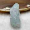 Type A Faint Green Jade Jadeite Pixiu Charm - 11.41g 33.2 by 14.7 by 14.5mm - Huangs Jadeite and Jewelry Pte Ltd