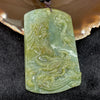 Type A Burmese Yellow & Green Jade Jadeite Guan gong - 66.56g 75.1 by 52.7 by 9.0mm - Huangs Jadeite and Jewelry Pte Ltd