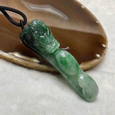 Type A Green Dragon Ruyi Jade Jadeite 31.01g 70.4 by 22.5 by 13.3mm - Huangs Jadeite and Jewelry Pte Ltd