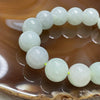 Type A Light Green Jade Jadeite Bracelet 58.52g 13.1mm/bead 15 beads - Huangs Jadeite and Jewelry Pte Ltd
