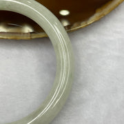 Type A Green Piao Hua Jadeite Bangle 44.70g inner diameter 57.1mm 9.1 by 9.1mm - Huangs Jadeite and Jewelry Pte Ltd