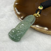 Grand Master Certified ICY Type A Green Jade Jadeite Guan Yin Pendant with 18K Gold Clasp14.07g 52.3 by 24.3 by 5.8 mm - Huangs Jadeite and Jewelry Pte Ltd