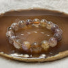 Natural Purple Titanium Crystal Bracelet  38.34g 12.0mm/bead 17 beads - Huangs Jadeite and Jewelry Pte Ltd