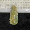 Type A Green & Yellow Guan Yin Jade Jadeite 28.64g 60.8 by 28.6 by 9.6mm - Huangs Jadeite and Jewelry Pte Ltd