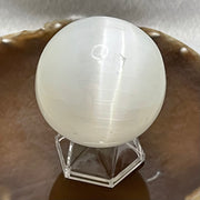 Natural Cat Eye Crystal Ball Display - 240.0g 79.8 by 79.8 by 103.5mm - Huangs Jadeite and Jewelry Pte Ltd