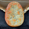 Type A Burmese Red Jade Jadeite 9 Dragons Pendant - 138.90g 80.8 by 61.7 by 16.3mm - Huangs Jadeite and Jewelry Pte Ltd