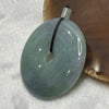 Type A Blueish Green Jade Jadeite Ping An Kou - 46.22g 61.4 by 54.1 by 7.3mm - Huangs Jadeite and Jewelry Pte Ltd