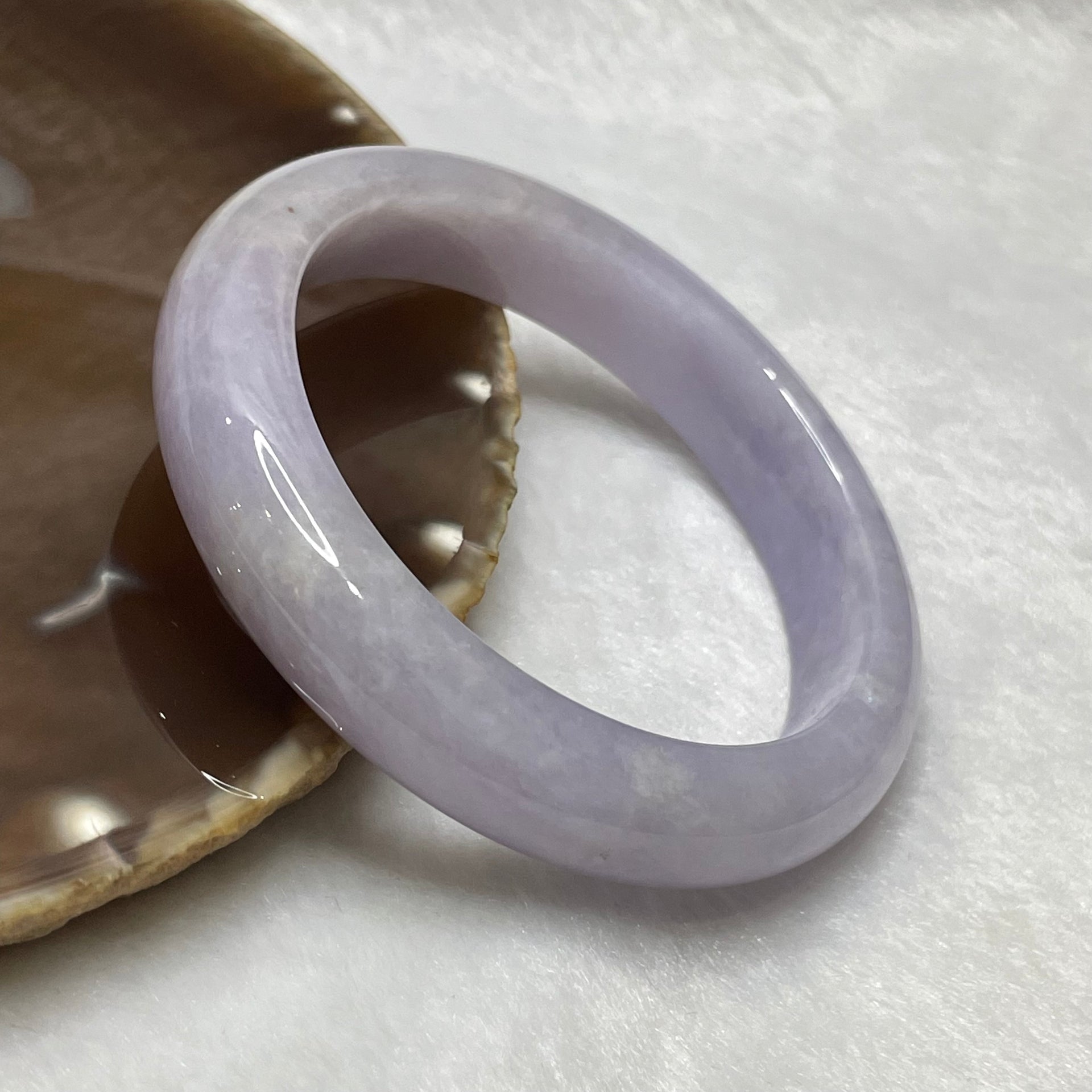 Type A Semi Icy Lavender Jade Jadeite Bangle Inner Diameter