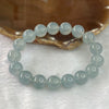 Rare ICY Type A Sky Blue Bracelet 17 Beads 47.57g 11.8mm each - Huangs Jadeite and Jewelry Pte Ltd