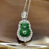 Type A Green Omphacite Jade Jadeite Hulu 2.42g 25.5 by 10.4 by 5.7mm - Huangs Jadeite and Jewelry Pte Ltd