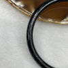 Type A Black Jadeite Bangle 21.11g inner diameter 60.2mm 6.2 by 6.2mm - Huangs Jadeite and Jewelry Pte Ltd