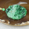 Grand Master Certified Type A Spicy Green Jade Jadeite Shan Shui Pendant 43.92g 56.4 by 56.4 by 5.6 mm - Huangs Jadeite and Jewelry Pte Ltd