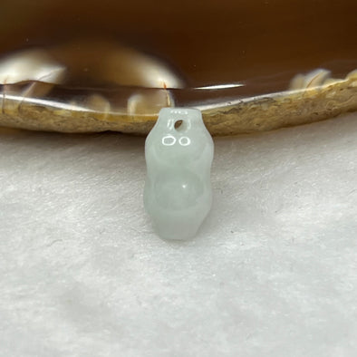 Type A Green Jade Jadeite Peanut - 1.45g 14.0 by 7.3 by 7.3 mm - Huangs Jadeite and Jewelry Pte Ltd