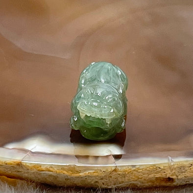 Type A Green Jade Jadeite Pixiu Charm - 4.23g 21.2 by 11.3 by 10.7mm - Huangs Jadeite and Jewelry Pte Ltd