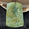 Type A Burmese Yellow & Green Jade Jadeite Guan gong - 66.56g 75.1 by 52.7 by 9.0mm - Huangs Jadeite and Jewelry Pte Ltd