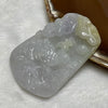 Type A Light Lavender & Yellow Phoenix & Bat Pendant 50.96g 63.5 by 45.6 by 9.6mm - Huangs Jadeite and Jewelry Pte Ltd
