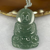 Type A Icy Green Guan Yin Jade Jadeite Pendant - 13.95g 45.8 by 30.1 by 4.9mm - Huangs Jadeite and Jewelry Pte Ltd