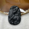 Type A Black Jade Jadeite Tiger & Bat 19.99g 56.3 by 36.9 by 8.2mm - Huangs Jadeite and Jewelry Pte Ltd