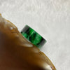 Type A Spicy Green Jade Jadeite Flat Ring 1.96g US2.75 HK5.5 Inner Diameter 14.0mm Thickness 6.9 by 2.0mm - Huangs Jadeite and Jewelry Pte Ltd
