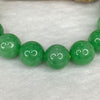 Rare High End Full Spicy Green Beads Bracelet 49.02g 12.2mm 16 Beads - Huangs Jadeite and Jewelry Pte Ltd