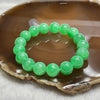 Rare High End Yang Green Icy Jade Jadeite Bracelet with NGI Cert 38.66g 11.0mm/bead 17beads - Huangs Jadeite and Jewelry Pte Ltd