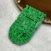 Type A Spicy Green Guan Yin 普度众生Jade Jadeite Pendant 28.49g 55.8 by 33.5 by 6.4mm - Huangs Jadeite and Jewelry Pte Ltd