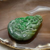 Type A Green & Brownish Yellow Magpies & Plums 喜上眉梢 Jade Jadeite Pendant - 48.94g 59.7 by 43.6 by 12.0mm - Huangs Jadeite and Jewelry Pte Ltd