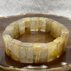 Natural Golden Rutilated Quartz Bracelet 手牌 - 75.17g 18.6 by 13.4 by 8.1mm/piece 18 pieces - Huangs Jadeite and Jewelry Pte Ltd