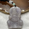 Type A Light Lavender Jade Jadeite Tu Di Gong 57.43g 53.1 by 40.3 by 16.1mm - Huangs Jadeite and Jewelry Pte Ltd