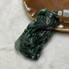 Type A Semi Icy Old Mine Green Jade Jadeite Parrot 57.49g 67.4 by 38.8 by 12.6mm - Huangs Jadeite and Jewelry Pte Ltd