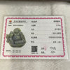 Type A Faint Lavender Jade Jadeite Milo Buddha Display 2.68kg 40 by 31 by 18cm Dimensions of Jade 20 by 19 by 6cm - Huangs Jadeite and Jewelry Pte Ltd