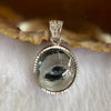 Rare Clear Quartz with Sapphire inside in 925 Silver Pendant 5.21g 30.1 by 18.0 by 8.2mm - Huangs Jadeite and Jewelry Pte Ltd