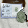 Type A Semi Icy Green Jadeite Dragon Pendant 102.64g 71.2 by 52.0 by 19.3mm - Huangs Jadeite and Jewelry Pte Ltd