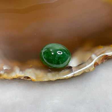Type A Green Jade Jadeite for setting 1.41g 12.6 by 10.4 by 6.3mm - Huangs Jadeite and Jewelry Pte Ltd
