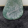 Type A Blueish Green Jade Jadeite Phoenix Pendant 22.51g 61.8 by 39.7 by 4.8mm - Huangs Jadeite and Jewelry Pte Ltd