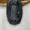 Type A Black Jade Jadeite Mother Mary 33.63g 69.6 by 34.1 by 7.6mm - Huangs Jadeite and Jewelry Pte Ltd