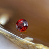 Natural Orange Red Garnet Crystal Stone for Setting - 1.00ct 5.4 by 5.4 by 3.9mm - Huangs Jadeite and Jewelry Pte Ltd