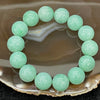 Rare Type A Burmese Apple Green Jade Jadeite Beads Bracelet - 76.87g 14.7mm/bead 14 beads - Huangs Jadeite and Jewelry Pte Ltd