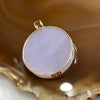 Type A Semi Icy Lavender Jade Jadeite 18k Rose Gold 11.1g 32.3 by 26.1 by 7.0mm - Huangs Jadeite and Jewelry Pte Ltd