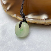 Type A Green Jade Jadeite Ping An Kou 3.42g 14.1 by 14.1 by 5.1mm - Huangs Jadeite and Jewelry Pte Ltd