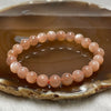 Natural Sunstone Crystal Bracelet 太阳石 17.04g 8.4mm/bead 23 beads - Huangs Jadeite and Jewelry Pte Ltd