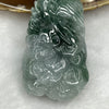 Grand Master Certified Type A Green Piao Hua Jade Jadeite Phoenix Pendant 34.80g 60.4 by 29.0 by 13.0 mm - Huangs Jadeite and Jewelry Pte Ltd