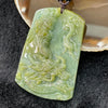 Type A Burmese Yellow & Green Jade Jadeite Guan gong - 66.56g 75.1 by 52.7 by 9.0mm - Huangs Jadeite and Jewelry Pte Ltd
